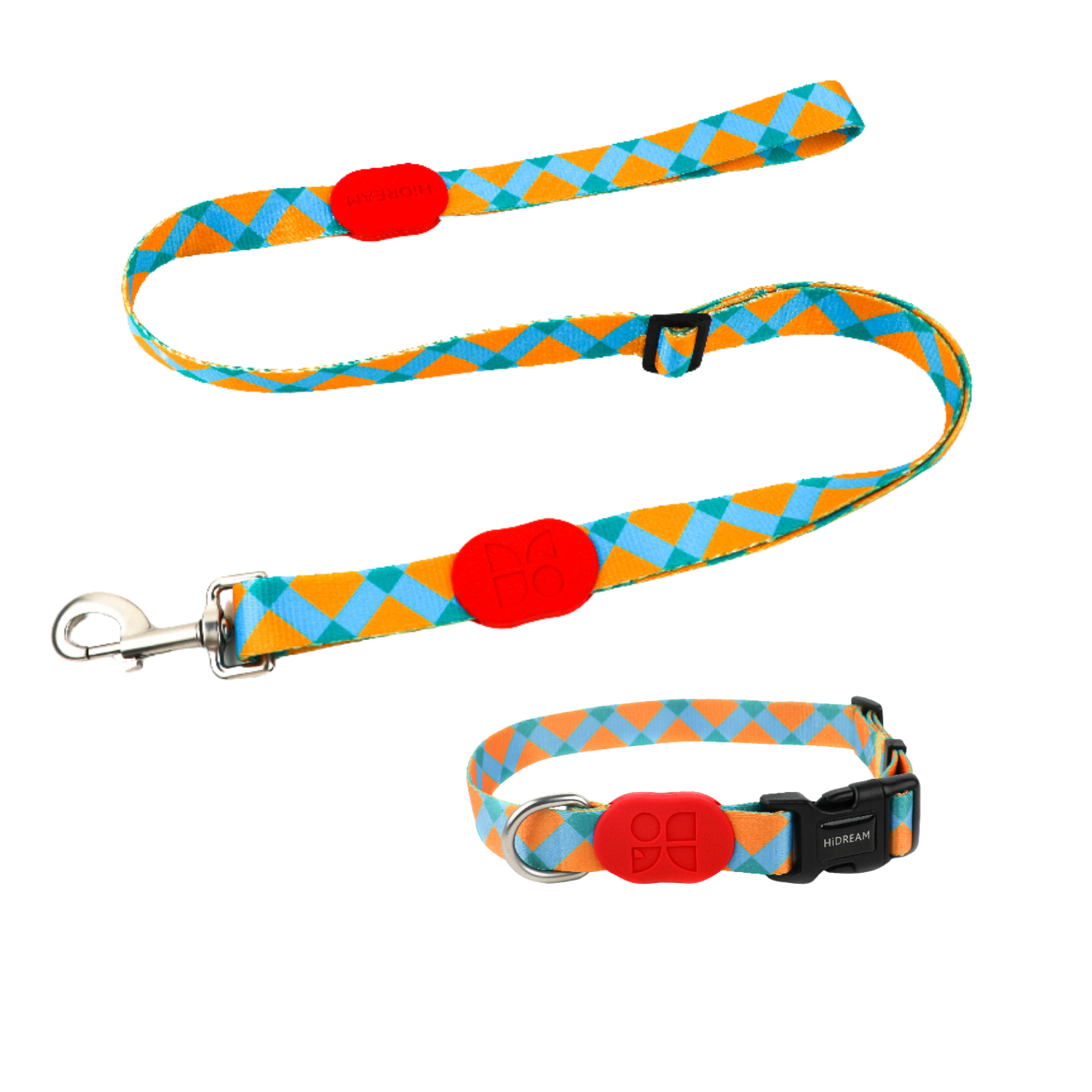 Dog Collar and Leash Set, Padded Dog Collar with Adjustable Dog Leash