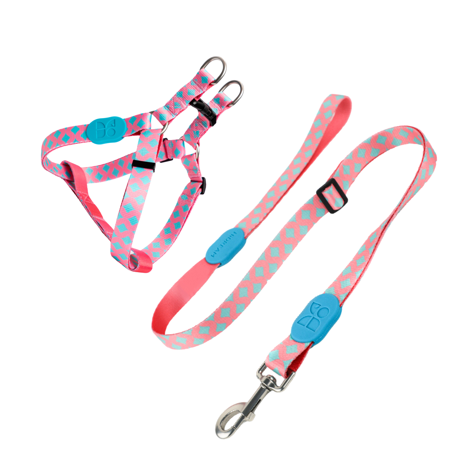 Dog Harness and Leash Set, No Pull Y Shaped Dog Harnesses with Adjustable Leash