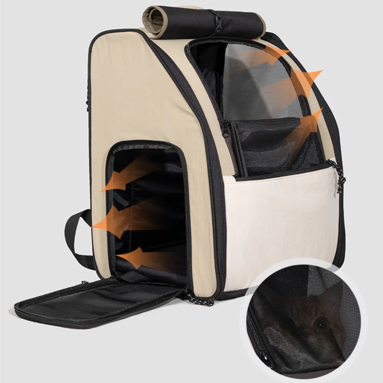 Travel Backpack Pet Carriers for Medium Cats and Small Dogs