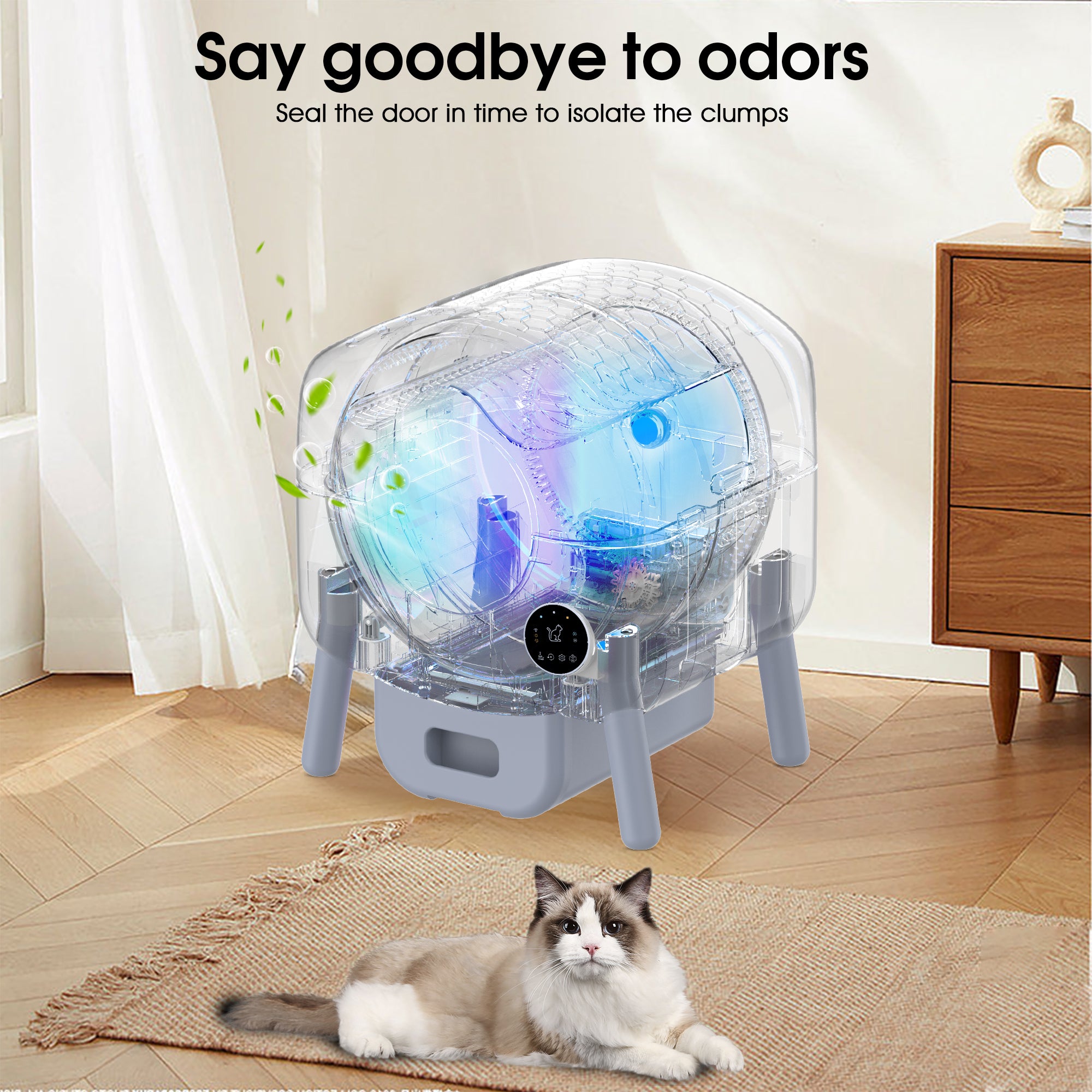 Automatic Cat Litter Box with APP Control