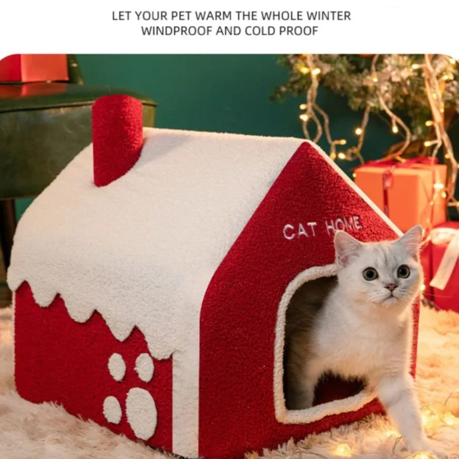 Foldable Christmas Pet House