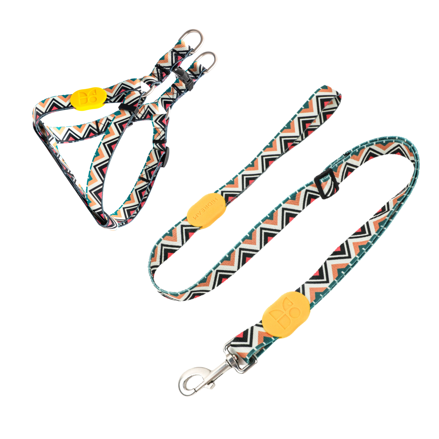 Dog Harness and Leash Set, No Pull Y Shaped Dog Harnesses with Adjustable Leash